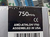 Athlon 750MHz (リテールパッケージ)