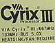 Cyrix III 650/667MHz@OVERTOP
