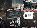 右上はGF4MX420-64DDRの搭載メモリ