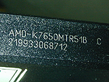 Athlon 650MHz Marking