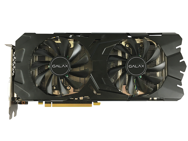 赤く光るデュアル10cmファンを搭載したGeForce GTX 1080/1070が