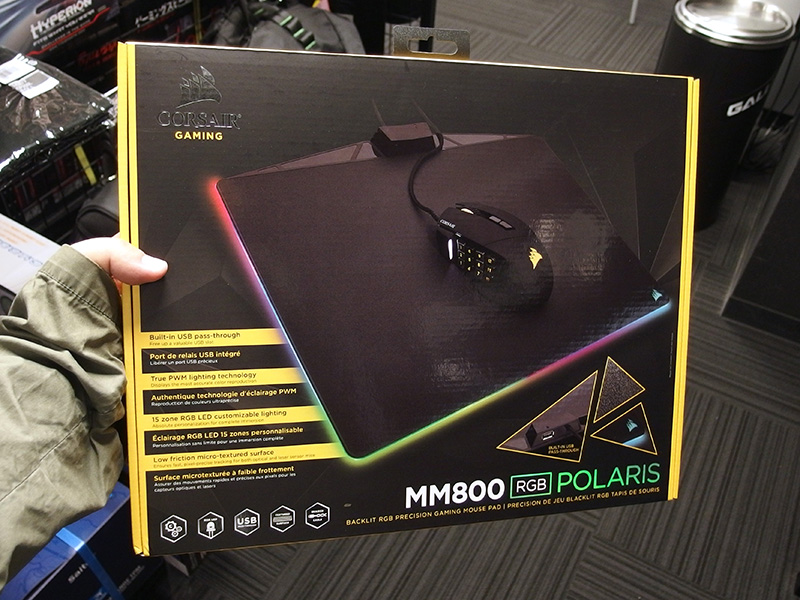 光るハードマウスパッド「MM800 RGB POLARIS」が登場、Corsair製 