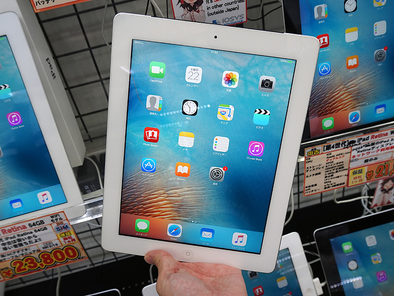 4G LTE対応の第4世代iPad Bランク品が税込21,800円、32GBモデル （取材