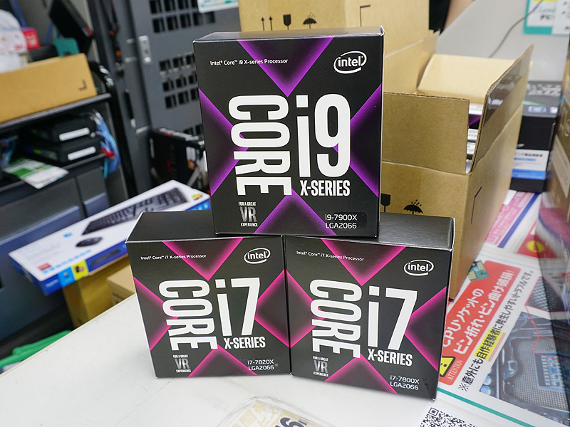 LGA2066対応CPU「Core X」販売開始、Ryzenは多くのショップで下落