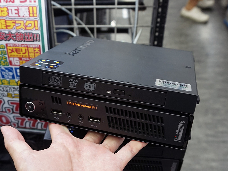 レノボの小型PC「ThinkCentre M72e Tiny」が山積み販売の記事が注目を集める AKIBA PC