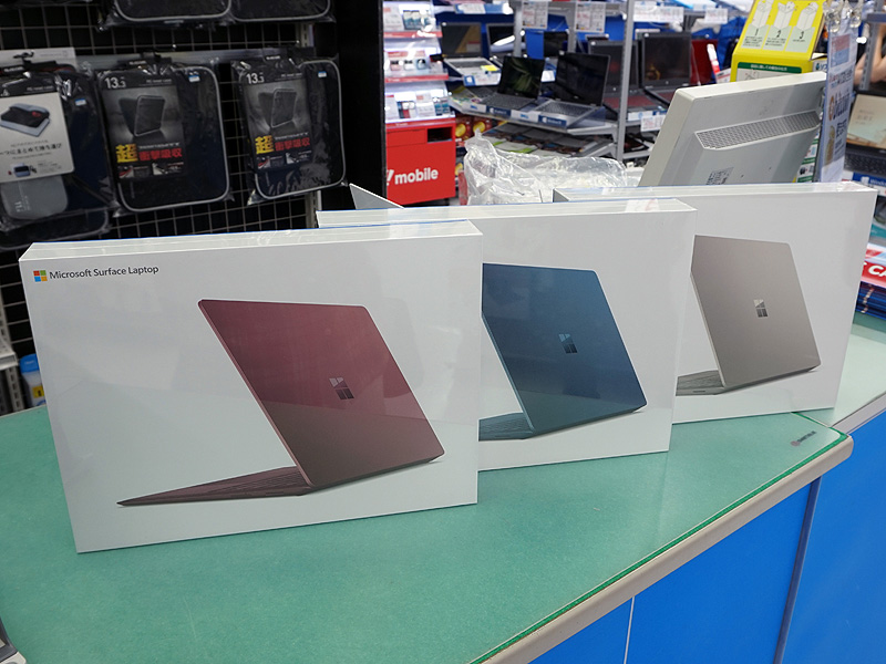 MSの13.5型モバイルノート「Surface Laptop」に新色追加、計3色