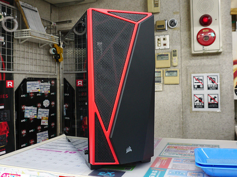 PCケース corsair SPEC-04 Black&Red CC-9011107-WW ミドルタワー型PC