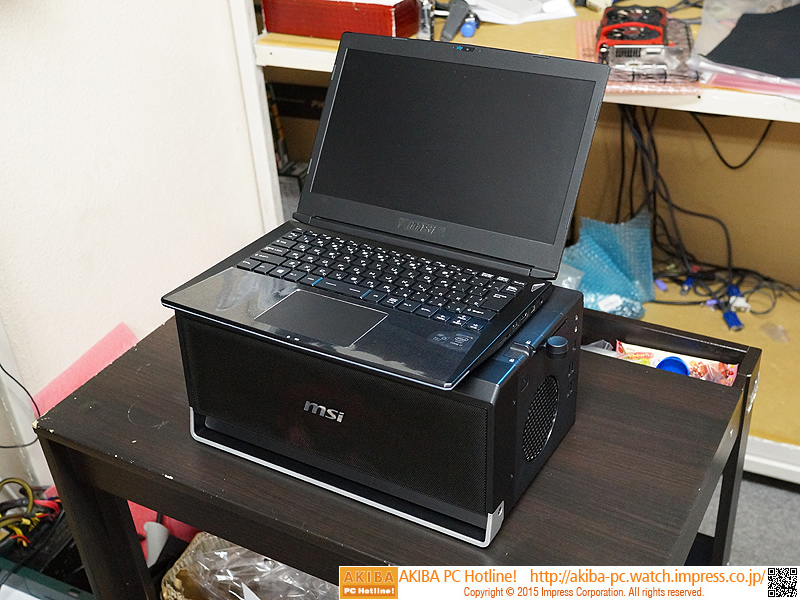 ギターアンプ風の拡張ボックスが付属、MSIのゲーム向けモバイルPCが来週発売 AKIBA PC Hotline!