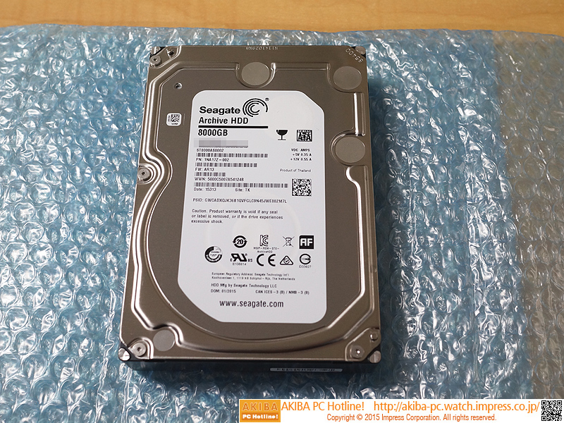 ほぼ新品 0時間 hdd Seagate 8tb 格安8TB HDDがSeagateから発売、全体は5～6TBを中心に値上がり - AKIBA