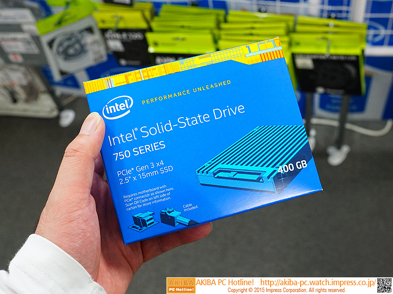 【新品未開封】intel SSD 750 400GB