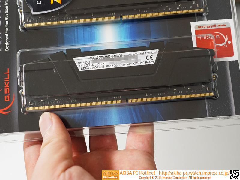 DDR3メモリ 16GB[8GB2枚組] G SKILL F3-12800CL10Q2-64GBZL [DDR3-1600