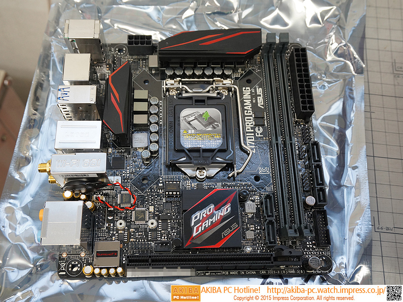 PC/タブレットASUS Z170I PRO GAMING mini-itx LGA1151