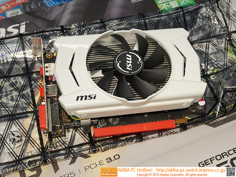 補助電源不要のGeForce GTX 950がMSIから登場、実売19,800円 - AKIBA ...