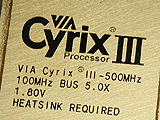 Cyrix III 500MHz(表)