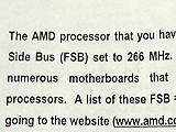 FSB 266MHz Athlon 1.2GHz(Box)