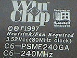 C6 240MHz(BaseClock 80MHz)