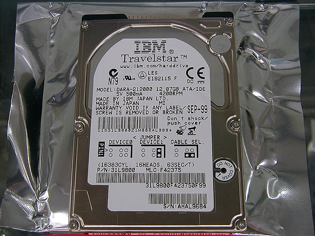 67％以上節約 IBM Travelstar 12GB 2.5インチ HDD 中古品 sai-dc.com