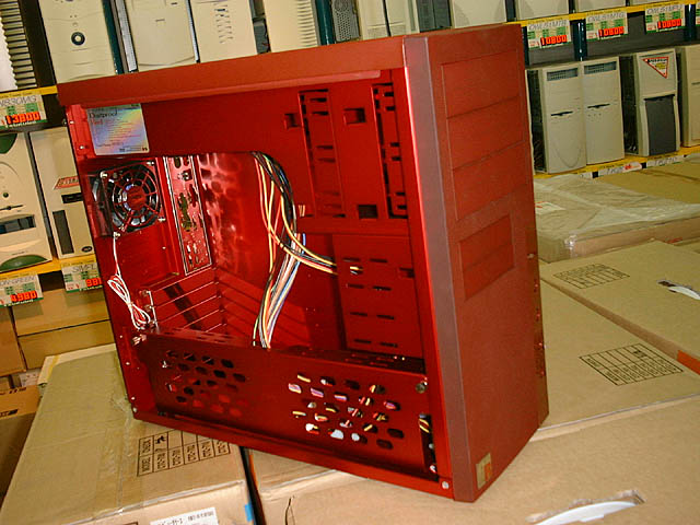 PCケース 星野金属 アルミケースMT-PRO1000レッドバージョン - PCパーツ