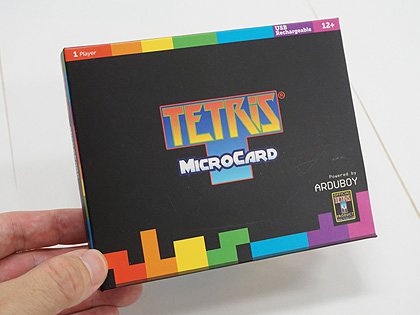 どこでもテトリスが遊べる カードサイズのゲーム機 Tetris Microcard が販売中 Akiba Pc Hotline
