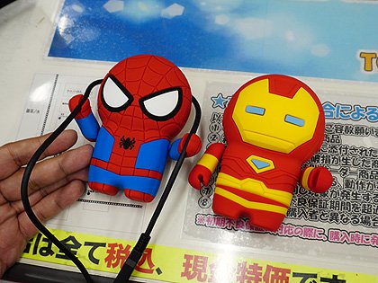 Marvelキャラのモバイルバッテリーが販売スタート アイアンマンとスパイダーマン Akiba Pc Hotline