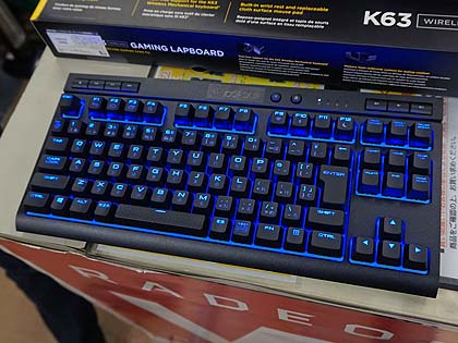 低遅延でワイヤレス Corsair製コンパクトキーボード K63 Wireless が発売 Akiba Pc Hotline