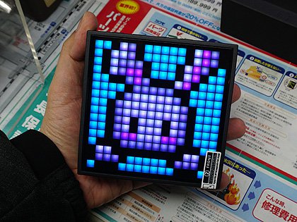 自作のドット絵を表示できるbluetoothスピーカー Timebox Evo が発売