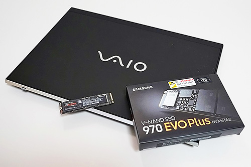 最新vaioの内蔵nvme Ssdを1tbに換装 ノートpcの容量不足を一気に解決 Akiba Pc Hotline