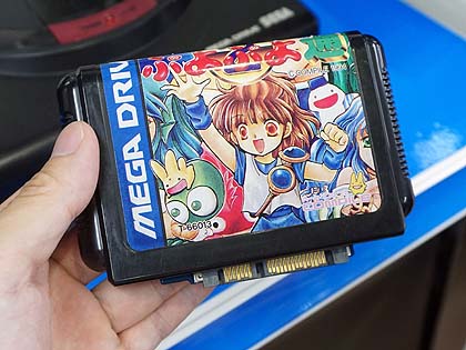 Ryzen搭載の メガドライブpc が展示中 ぷよぷよ通のカセットにssdを搭載 Akiba Pc Hotline