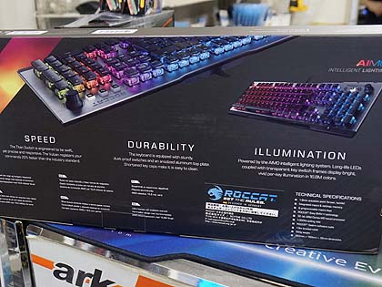 薄型キーを採用したroccatのゲーミングキーボード Vulcan 100 Aimo Akiba Pc Hotline