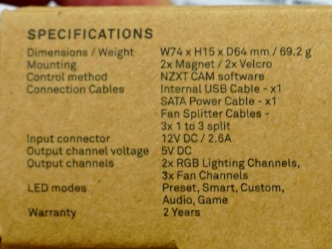 Nzxt Camに対応した Rgb Fan Controller が発売 Ledとファンを制御可能 Akiba Pc Hotline