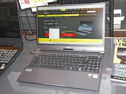 Core I7 32gbメモリ搭載のクリエイター向けノート Daiv 5n Cm が店頭入荷 Akiba Pc Hotline