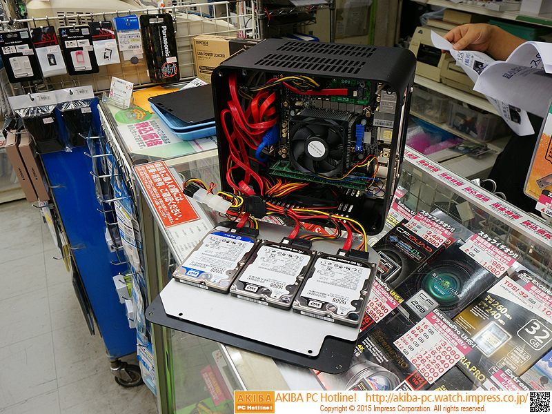 画像 小さいけどhddが7台も搭載できるpcケース Emu W150 が発売 8 11 Akiba Pc Hotline