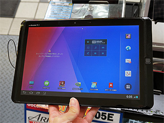 二週間で500台売れた防水 Lte対応タブレットが再入荷 取材中に見つけた なもの Akiba Pc Hotline