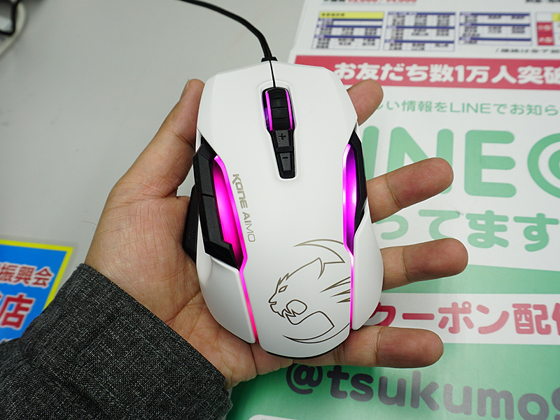 使い続けると 光り方を学習する ゲーミングマウス Kone Aimo が発売 Akiba Pc Hotline