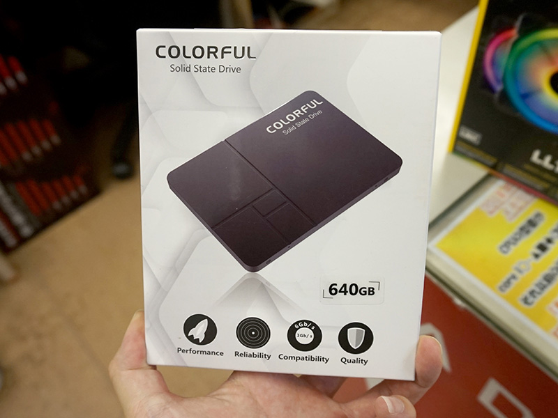 Colorfulの640GB SSDが発売、Intel製3D NAND採用で実売1.9万円以下
