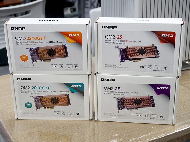 QNAP NASにM.2 SSDや10Gbit LANを増設できる拡張カード、計4種類 - AKIBA PC Hotline!