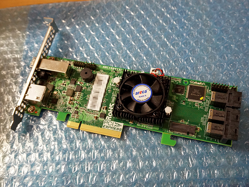 Arecaの12Gbps SAS対応RAIDカード「ARC-1884」が入荷、実売12万円から
