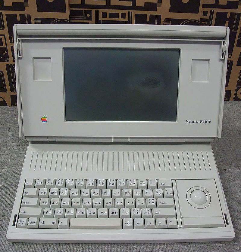 観賞用？「Macintosh Portable」の難あり品が14,800円、1989年発売の