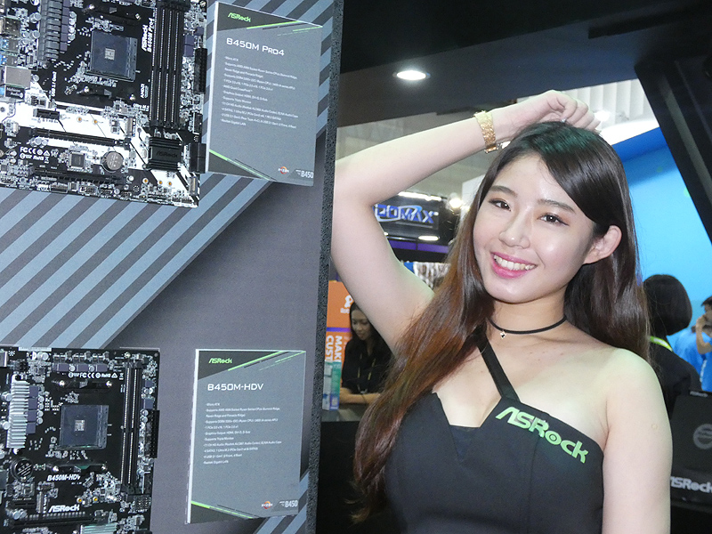 ASRockはAMD「B450」マザーを多数展示、「他社より高速」を目指すVega