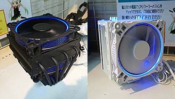 真っ黒なトップフロー型CPUクーラー「JONSBO HX6200D-BK」が店頭