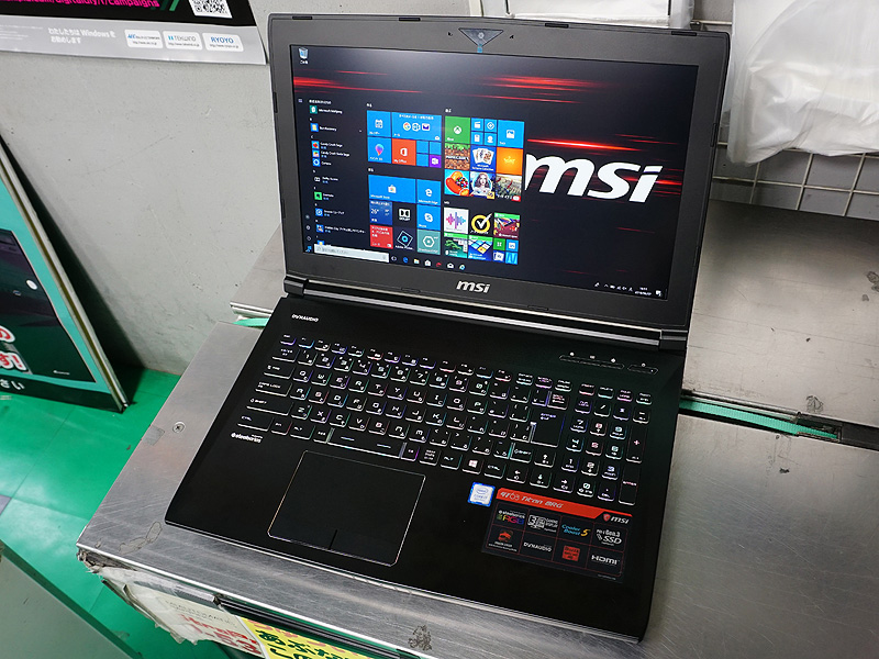 4K液晶+GeForce GTX 1080の15.6型ゲーミングノートがMSIから 4K液晶+GeForce GTX 1080の15.6型ゲーミングノートがMSIから