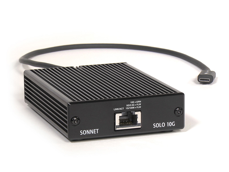 Thunderbolt 3接続の10GBASE-T LANアダプタがSonnetから、価格は