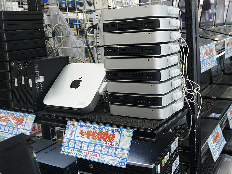 Mac miniのBランク品がイオシスで山積み販売、メモリは8GBに増設済み 
