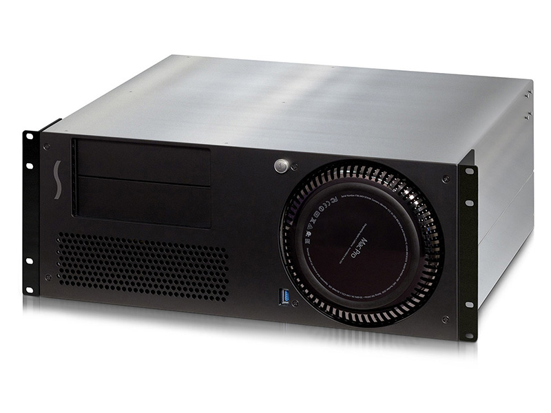 円筒形のMac Proを収納できる4UラックマウントケースがSonnetから