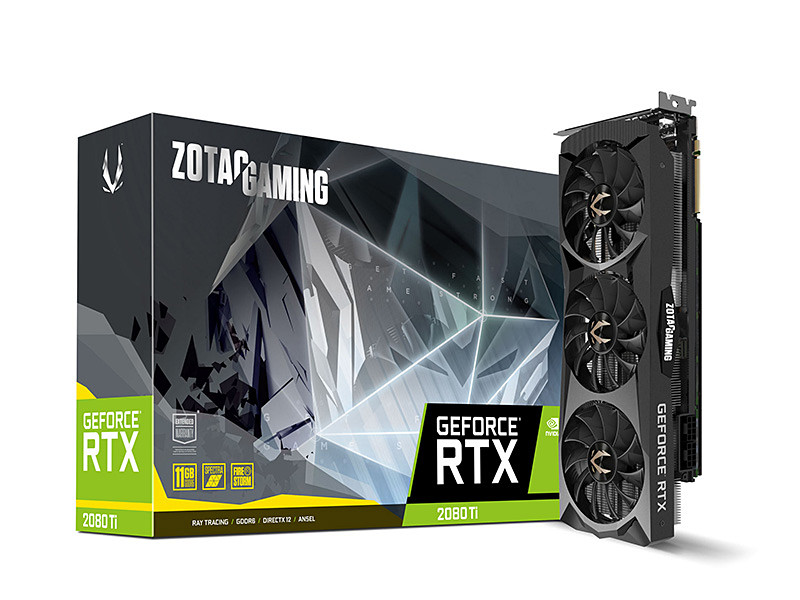 ZOTACのGeForce RTX 2080 Tiが2製品追加、3連ファンとブロアー ZOTACのGeForce RTX 2080 Tiが2製品追加、3連ファンとブロアー