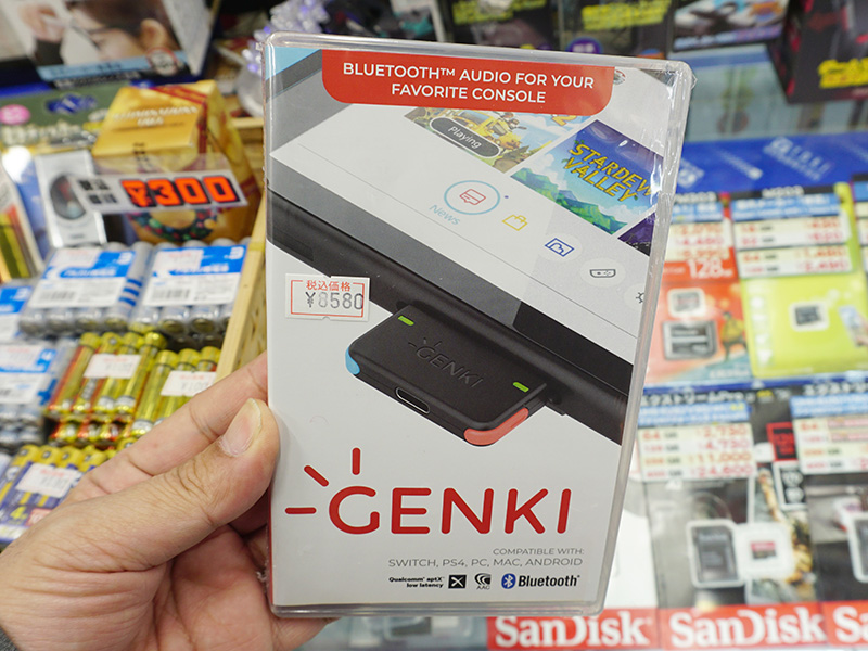 Nintendo Switchでbluetoothヘッドホンが使えるアダプタ Genki が発売 Akiba Pc Hotline