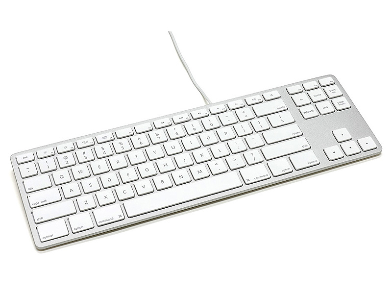 MacにマッチするテンキーレスキーボードがMatiasから、アルミ筐体採用