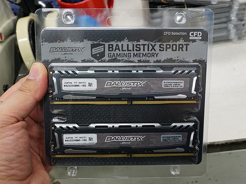 Micron製DDR4メモリ「Ballistix Sport Gaming Memory」がCFD Selection 