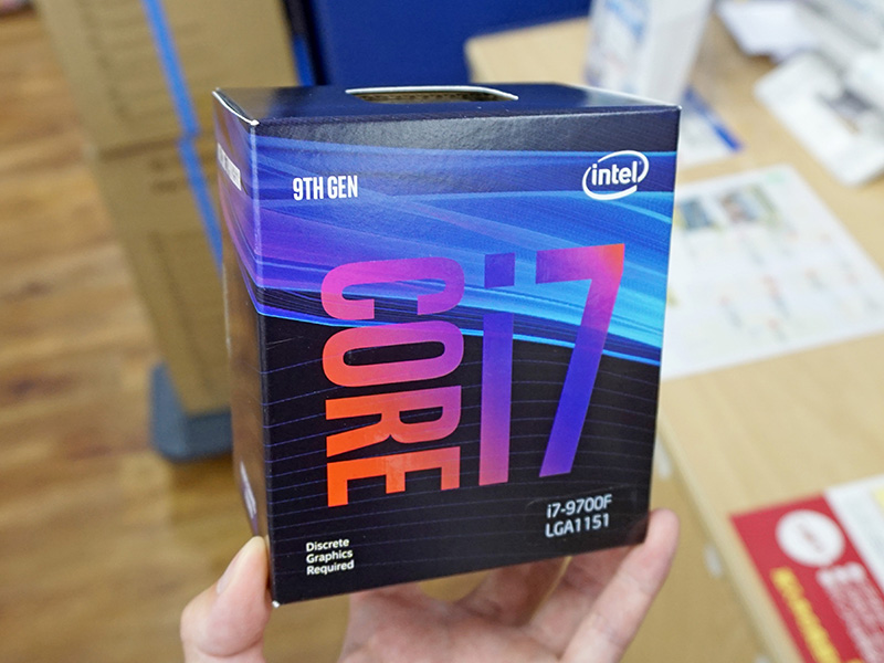 TDP65Wの8コアCPU「Core i7-9700F」が登場、GPU非搭載で実売42,980円 ...