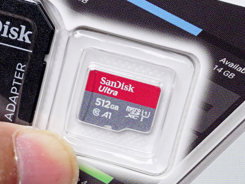 SanDisk製microSDカード「Ultra」の512GBが入荷、リード最大100MB/s 